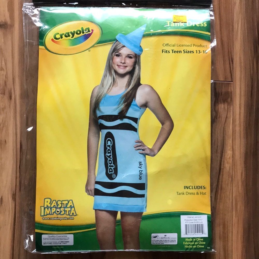 NEW Crayola Blue Crayon Costume